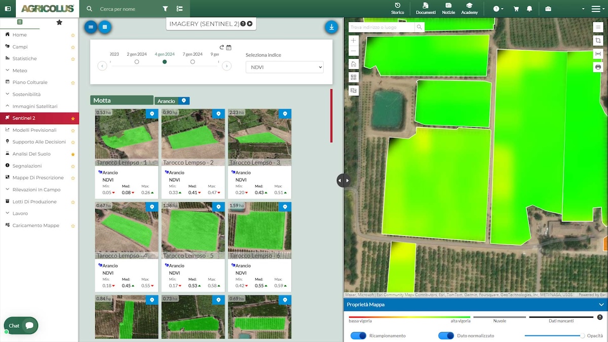 Gli strumenti digitali di Agricolus aiutano nella gestione agronomica tutti gli altri attori della filiera agroalimentare